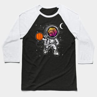 Astronaut Basketball HEX Coin To The Moon HEX Crypto Token Cryptocurrency Blockchain Wallet Birthday Gift For Men Women Kids Baseball T-Shirt